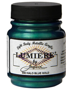 Jacquard Lumiere 556 Halo Blue Gold