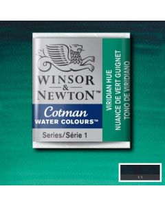 W&N Cotman aquarelverf Napje Half 696 Viridian Hue