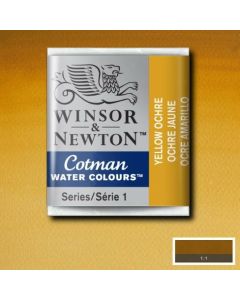 W&N Cotman aquarelverf Napje Half 744 Yellow Ochre