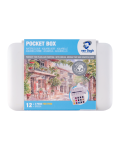 Van Gogh Pocket Box Aquarelverf 12 + 3 gratis. 