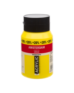 Amsterdam Acrylverf 600ml. Primairgeel nr. 275 NU EXTRA VOORDELIG!