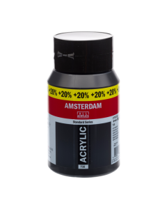 Amsterdam Acrylverf 600ml. Oxydezwart nr. 735 NU EXTRA VOORDELIG!