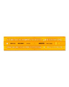 lettersjabloon 3,5mm H-profiel schriftvorm B recht