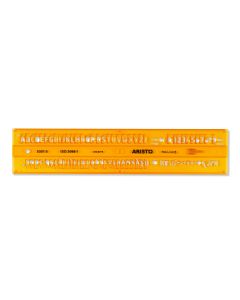 lettersjabloon 5mm H-profiel schriftvorm B recht