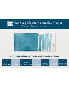 Baohong aquarelpapier Classic medium 15x21cm 300gr 20vel