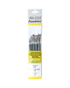 Winsor & Newton Foundation set 6-delig korte steel