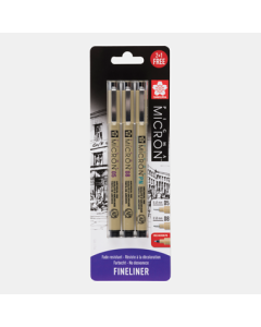Sakura Pigma Micron set 2 fineliners + free graphic pen