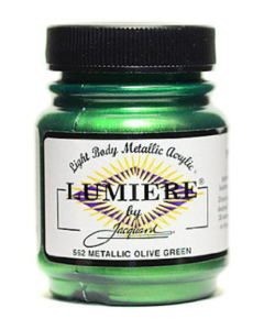 Jacquard Lumiere 562 Metallic Olive Green