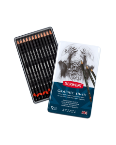 Derwent Graphic pencils set 12 Medium 6B - 4H