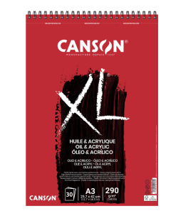 Canson XL Olie- en Acryl papier 290gr. 30vel A3 ringband