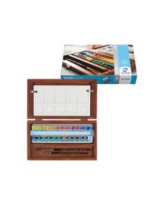 van Gogh aquarel Set houten kist 24 napjes