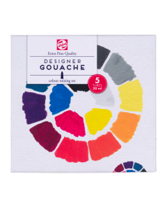 Talens Gouache tube 20 ml. set van 5 kleuren