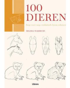 100 dieren stap voor stap realistisch tekenen van Melissa Washburn