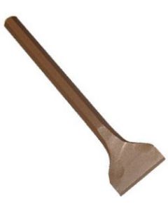 Beeldhouwbeitel Job voor zachte en harde steen, diam. 15mm. snijvlak 4x40mm.