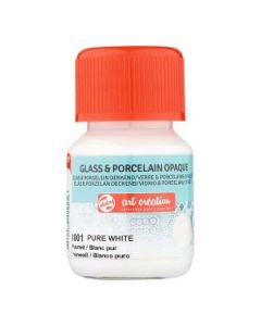 Glas & Porselein Dekkend 30 ml Puurwit