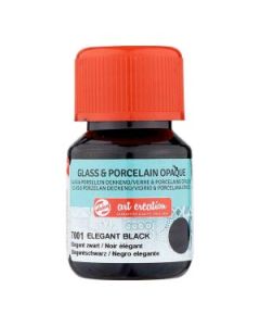 Glas & Porselein Dekkend 30 ml Elegant Zwart