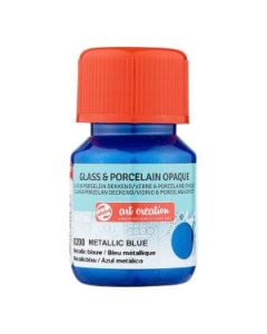 Glas & Porselein Dekkend 30 ml Metallic Blauw