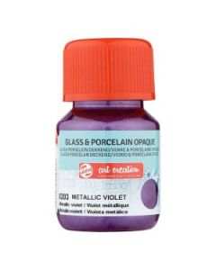 Glas & Porselein Dekkend 30 ml Metallic Violet