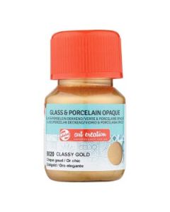 Glas & Porselein Dekkend 30 ml Chique Goud