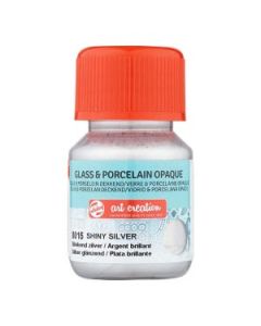 Glas & Porselein Dekkend 30 ml Blinkend Zilver