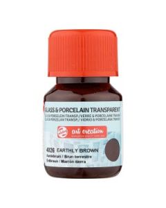 Glas & Porselein Transparant 30 ml Aardebruin