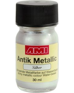 AMI Antiek Metallicverf Zilver 30ml