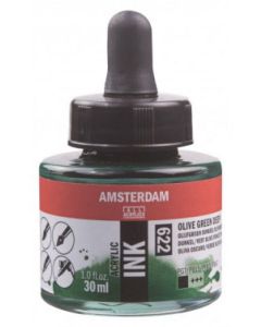 Amsterdam inkt 30 ml. 622 Olijfgroen donker
