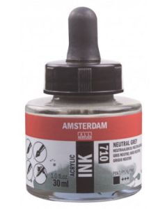 Amsterdam inkt 30 ml. 710 Neutraalgrijs