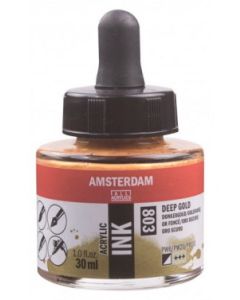 Amsterdam inkt 30 ml. 803 Donkergoud
