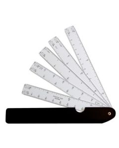 Waaierliniaal met verschilende schalen