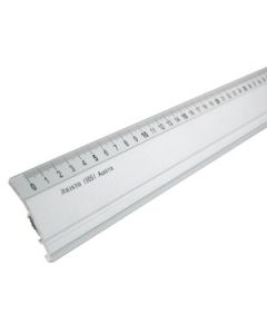Aluminium liniaal Aristo met rubber inleg. div. lengtes