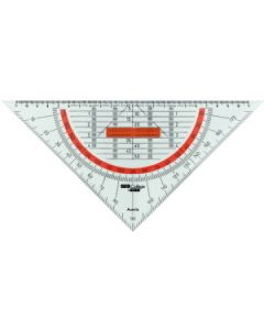 Geodriehoek Aristo 25cm. GEO COLLEGE met greep.