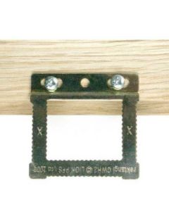 CWH-2 Ophangplaat met knik + schroeven per 3st