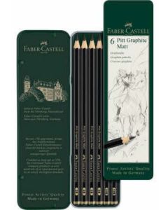 Faber-Castell - Pitt Grafiet Matt 6-delig