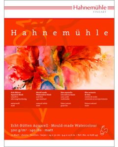 Hahnemühle Bütten aquarelblok a 10vel Grove struktuur