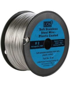 Schilderijdraad geplastificeerd staal diam. 1.0mm. a 10mtr