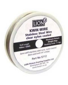 Schilderijdraad geplastificeerd staal #1 diam. 0,58mm. a 100mtr