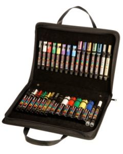 Luxe koffer met 60 Posca markers