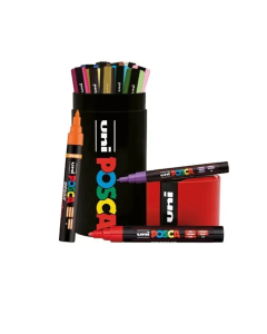 Posca metalen koker met 13 markers