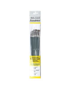 Winsor & Newton Foundation set 6-delig lange steel