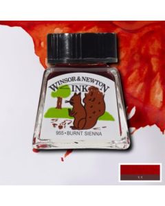 W&N Tekeninkt 14 ml. 074 Burnt Sienna